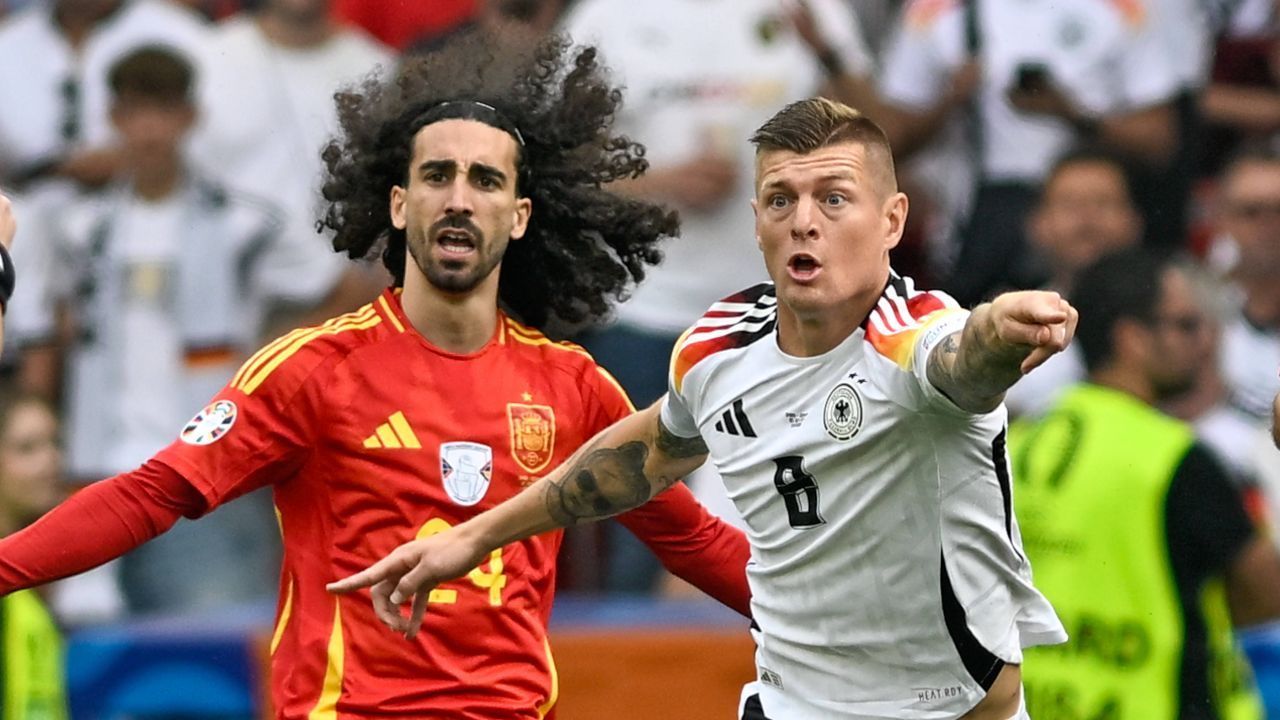 Toni Kroos EURO 2024 Germania Marc Cucurella Spania